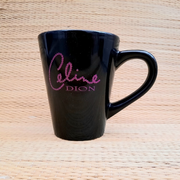 Celine Dion Souvenir Black Mug, Pink Letters - Picture 6 of 9